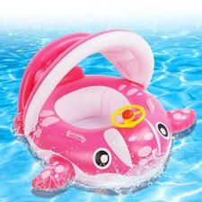Wal Kinder Schwimmring Mit Sonnendach, Schwimmring Für Kleinkinder 9-36 Monate
