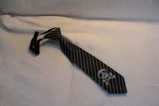 H & M Krawatte Schwarz Grau