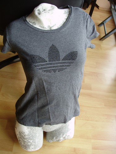 Adidas shirt grau - grau, mit
