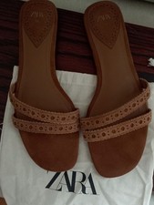 Zara Damen Sandalen Flach