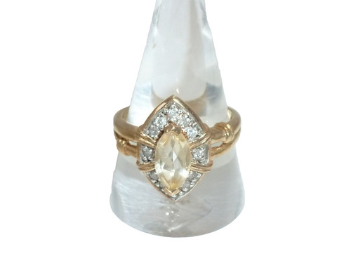 Ring gelbgold citrin - 9,