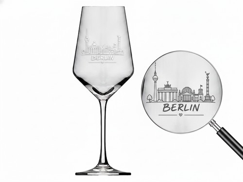 Weinglas gravur berlin 350ml - weinglas,