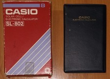 Casio: Solar Cell / Electronic Calculator SL-802 - Taschenrechner