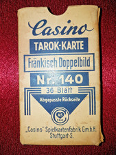 Casino Tarrok-Karte Spielkarte, Nr. 140 "Fränkisch Doppelbild", KONVOLUT