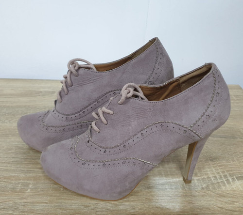Damen taupe wildleder schnür - damen,