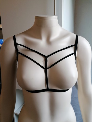 Neue harness gothic cage bra - harness,