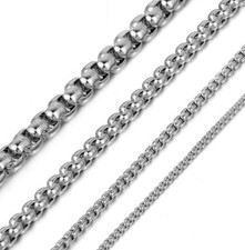 19cm 100cm halskette silber - -,