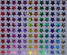 120x STERNE bunt2 GLITZER Deko Bastel Weihnacht Sticker Aufkleber Weltraum All