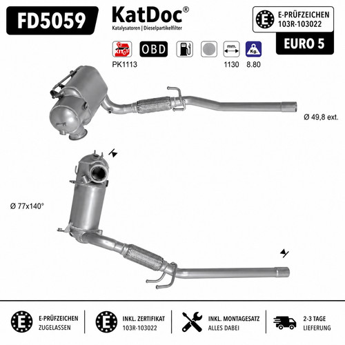 Dpf partikelfilter audi a1 - audi,