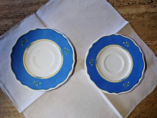 Kaffeegeshirr Winterling mit Blaubeermotiv gelb-Blau