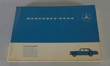 Scheckheft Mercedes-Benz Pagode R113 280 SL W114 + 115 W108 W109 W111 Stand 1967