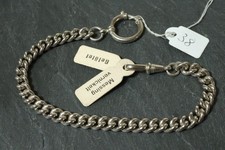 Alte silberne Taschenuhrkette