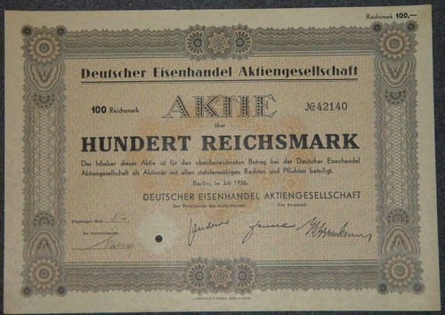 Deutscher eisenhandel - 50, x