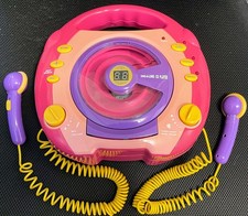 Kinder CD-Player mit 2 Karaoke-Mikrofonen pink Idena Sing-a-Long