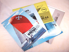 5 Nautor´s Swan Yacht Werbe-Verkaufsprospekte/Swan 37,43,44,48,65,original Mappe