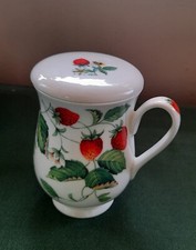 Royal Kirkham alpine Strawberry Teebecher mit Deckel