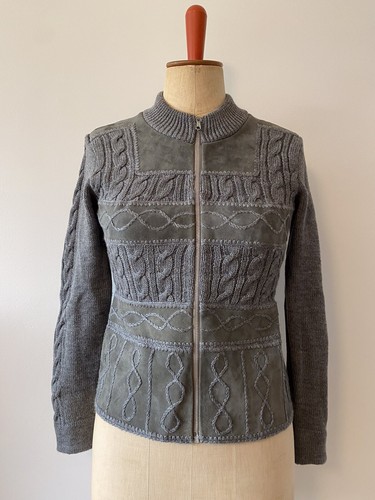 Vintage lederjacke wolljacke - vintage,