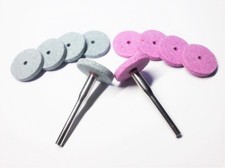 E08 /10 Stk Schleifstein Schleifscheiben Korund  Ø 20x3 mm  für Dremel, Proxxon 