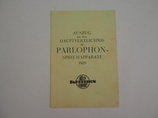 Parlophon Sprechapparate 1928