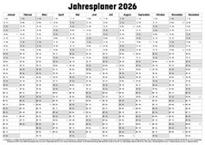 Jahresplaner wandkalender - jahresplaner,