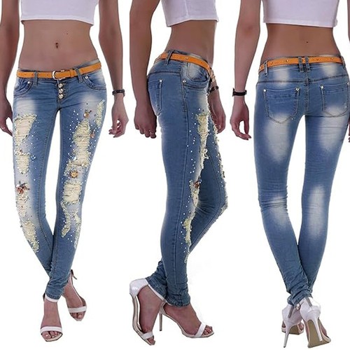 Damen jeans röhrenjeans - damen,
