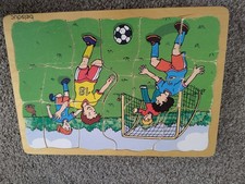 Beleduc Holzpuzzle Holz Puzzle Lagenpuzzle Fußball Unfall 5 Lagig