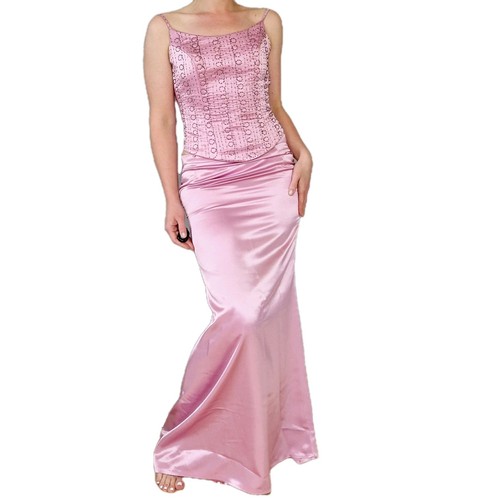 Satin zweiteiler s rock - satin,