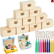10 Stück Mini Schatztruhe