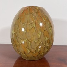 Gelb Orange Art Deco Glas