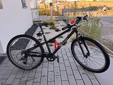 Ku Bike 24 Zoll, schwarz, 18 cm Rahmengröße mit Ständer und Flaschenhalter 