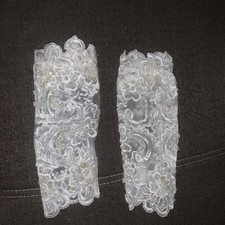 Brauthandschuhe Braut Spitze Halblang  Handschuhe Hochzeit Party