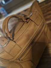 Weekender Tasche Unisex Echtleder Reisetasche Vintage Retro Handgepäck