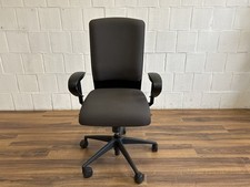 Girsberger ergonomischer Bürodrehstuhl schwarz grau Armlehnen