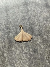 Goldanhänger Gingkoblatt 375 Gold, gebraucht