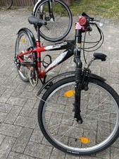 Bottecchia Mountainbike, 24 Zoll, rot-schwarz, mit Federgabel, 21 Gängen