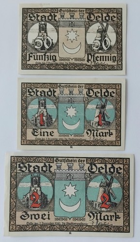 Notgeldscheine der stadt - der,