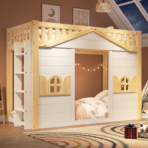 Hochbett kinderbett hausbett - hochbett,