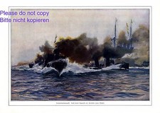 Torpedoboot Angriff XL Kunstdruck 1914 von Hans Bohrdt * † Berlin WK1 Marine  +