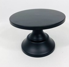 Kuchenständer, runder Tortenständer aus Metall - 19,7 cm, Muffin, Party,schwarz