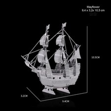 Mayflower Segelschiff - 3D Metall nano Puzzle  Modell  Bausatz Schiff