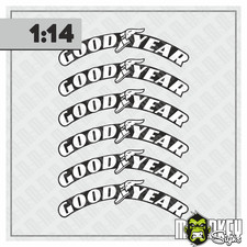 Goodyear Reifenaufkleber 1:14