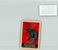 39524779 - 6940 Weinheim Klebemarke Werbung Elefant Moebelfabrik Leinenkugel