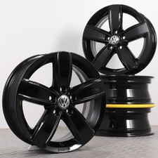 15Zoll VW Polo 6 2G AW Original Felgen Felgensatz 2G0071495 Corvara schwarz NEU