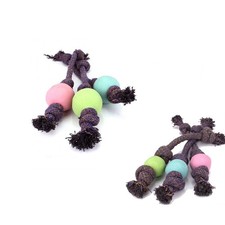 Becoball Ball mit Seil Hundespielzeug Natürlich Öko Spielzeug für Hunde