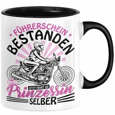 Motorrad Führerschein Bestanden Frauen Tasse Geschenk Führerscheinprüfung Bestan