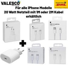 ORIGINAL Apple 20W USBC Adapter Netzteil & iPhone  14 15 16 17Pro Max 1m2m Kabel