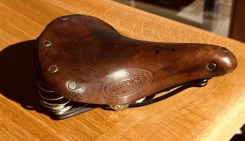 Brooks vintage leder sattel - vintage,