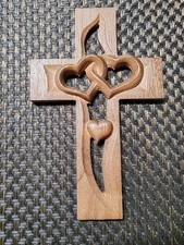 Holzkreuz Wandkreuz 3D Kreuz