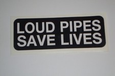  2 LAUTE ROHRE AUFKLEBER 4"