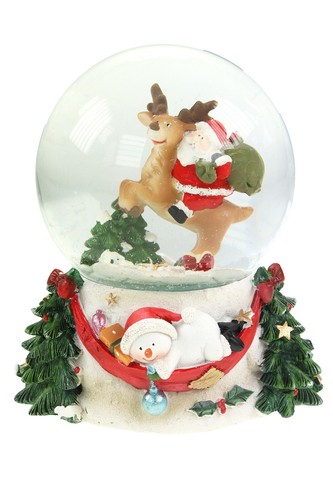 Schneekugel spieluhr 5 cm - -,